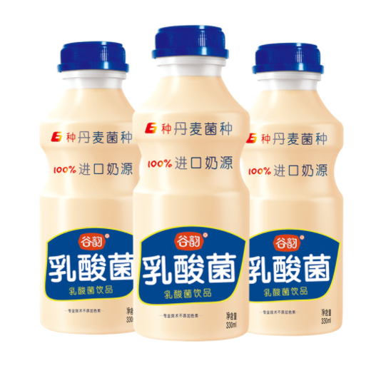 15.9元包邮！谷韵 乳酸菌饮料330ml*12瓶