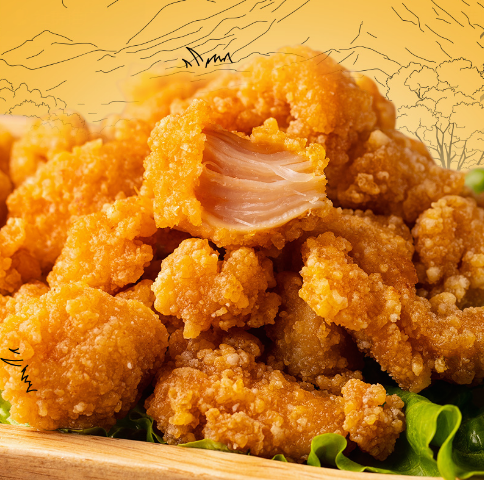 19.9元包邮！大脸鸡排 半成品鸡米花 720g
