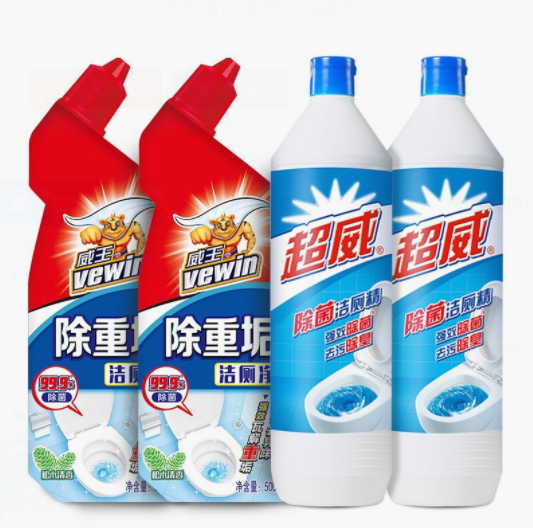 19.9元包邮！威王 强力除垢洁厕灵500ml*4瓶