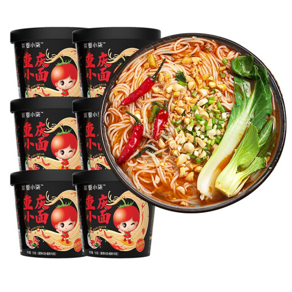 16.9元包邮！澄明要得 非油炸重庆小面 135g*6桶