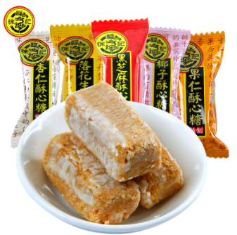 5.9元包邮！徐福记 酥心糖混合味200g