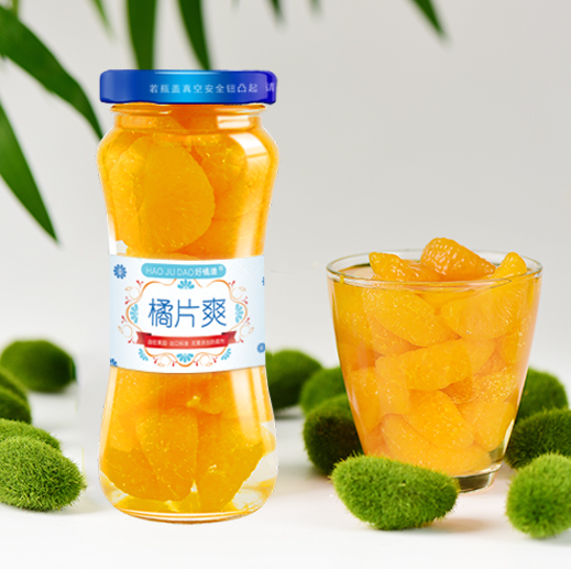15.9元包邮！果秀 好橘道 新鲜糖水橘片爽罐头 248g*5瓶