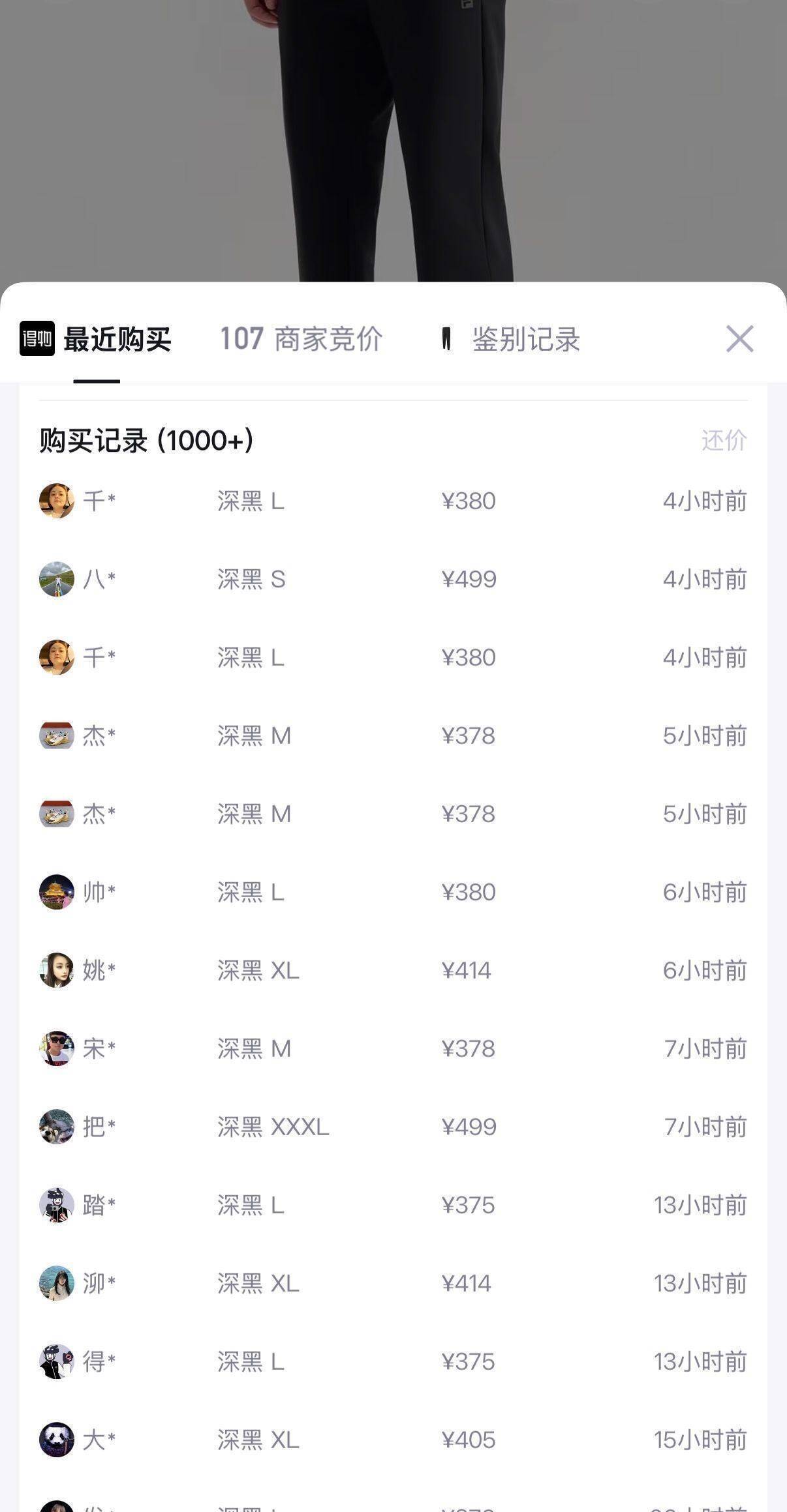 斐乐针织收口裤拍4件2000-400券+返60定金，到手价低至230元