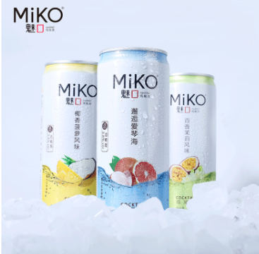 19.8元包邮！魅口MiKO水果风味鸡尾酒 330ml*6罐