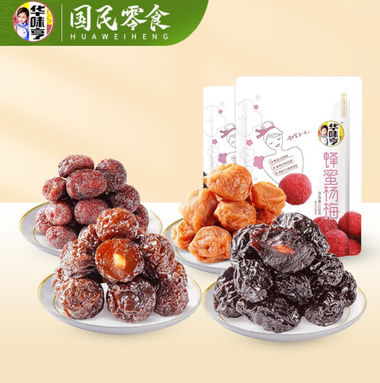 14.9元包邮！华味亨 话梅蜜饯组合472g
