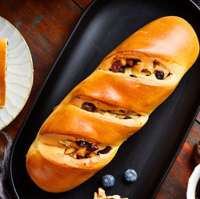 19.9元包邮！沃隆 坚果大列巴吐司面包420g