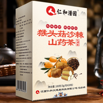 5.9元包邮！仁和 猴头菇沙棘养胃茶 150g