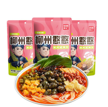 【岳云鹏代言】14.9元包邮！锅圈食汇 广西螺蛳粉320g*3包