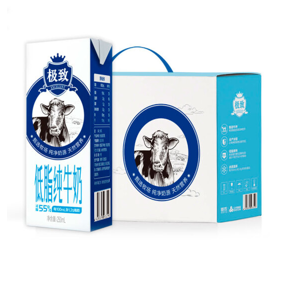 30.9元！三元 低脂纯牛奶 250ml*12盒+凑单品