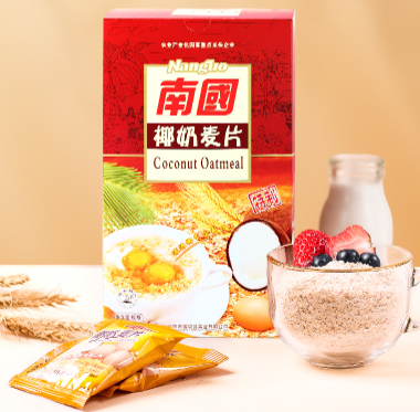 16.42元包邮！南国 椰奶营养早餐麦片728g