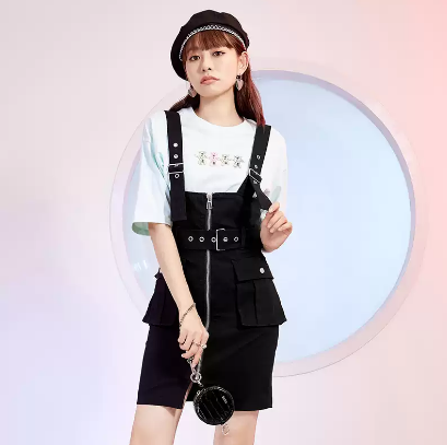 【清仓】59元包邮！A21女装短袖A字连衣裙
