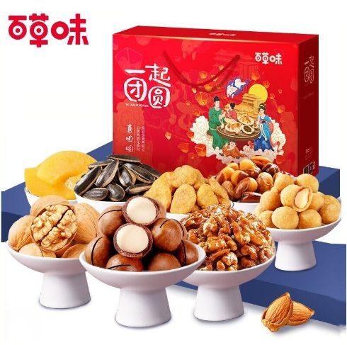 43元包邮！百草味-坚果大礼包1510g/8袋