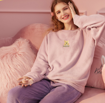 【降20】49.9元包邮！六只兔子 秋冬款珊瑚绒睡衣