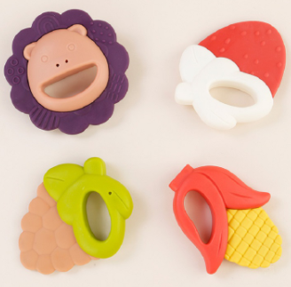 10.9元包邮！纽乐 婴儿手握牙胶摇铃玩具