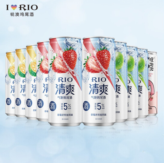 【3.1元/罐】63.4元！锐澳清爽系列 330ml*10罐*2件