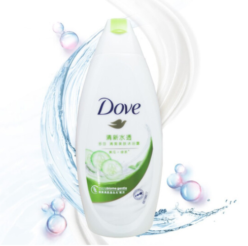 【百亿补贴】9.9元包邮！多芬 清透水润沐浴露 190ml*2瓶