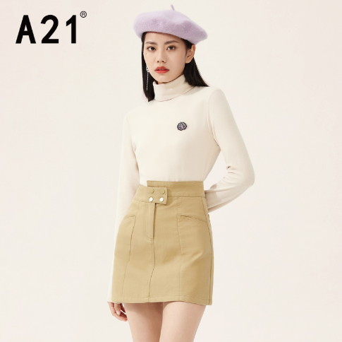 39元包邮！A21 女装秋季高领打底衫