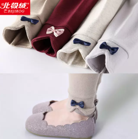 9.9元包邮！北极绒 纯棉儿童春秋薄款打底裤