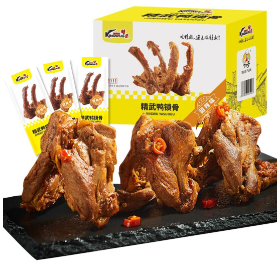 38.8元包邮！精武 鸭锁骨400g*2件