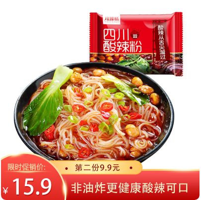 25.8元包邮！川豫情四川特色酸辣粉 100g *16袋