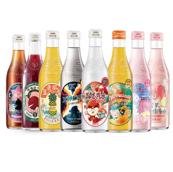 17.14元！汉口二厂 全家福 果汁气泡水 275mL*8瓶+凑单2件