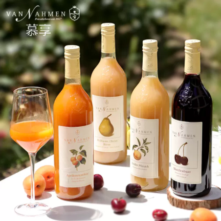 89元包邮！Van Nahmen 慕享 德国进口100%原果压榨果汁750ml*2瓶