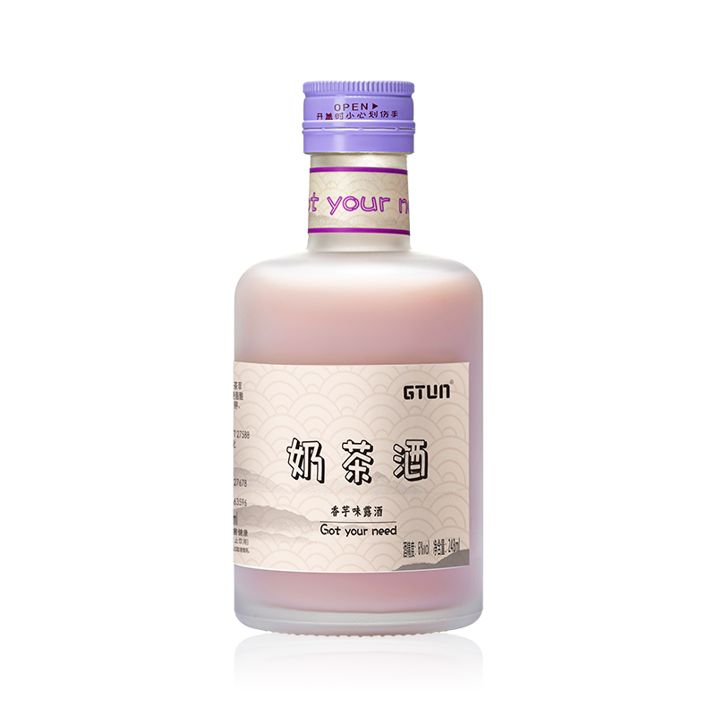 【姐妹淘推荐】GTUN奶茶酒香芋味6度248ml