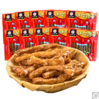 19.4元包邮！克拉古斯豆腐干素肉辣条20包