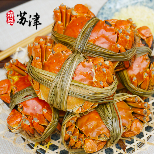 159元包邮！苏津 鲜活大闸蟹礼盒 2只公4两 10只母2两 共12只