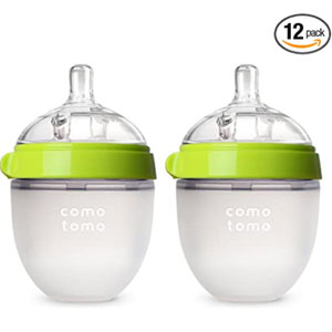 Comotomo可么多么妈妈乳感硅胶奶瓶 150ml*2 绿色 Comotomo可么多么妈妈乳感硅胶奶瓶 150ml*2 绿色