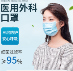 8.9元包邮！泺利诗医疗器械 一次性医护口罩100只