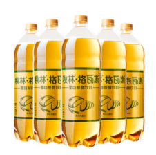 39.9元包邮！哈尔滨特产 秋林格瓦斯 1.5L*6瓶