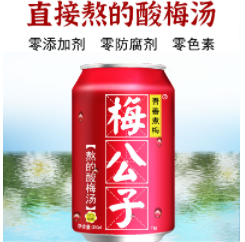19.9元包邮！春真堂桂花酸梅汤 310ml*12罐