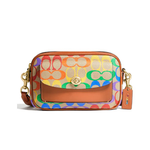 coach蔻驰pridewillo彩虹老花相机包