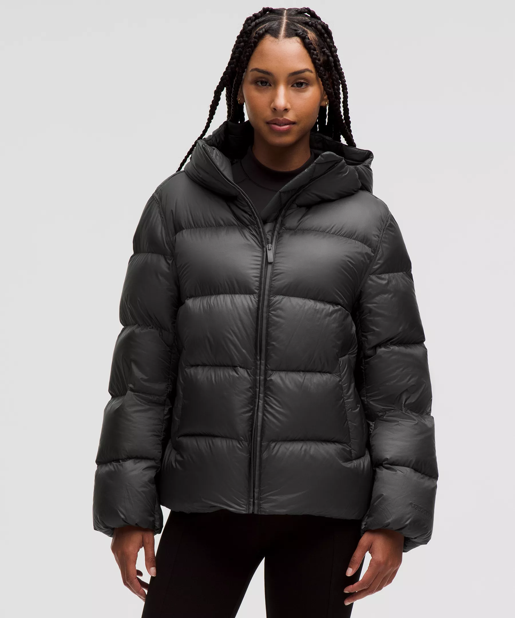 Lululemon Featherweight 900蓬女士羽绒服 Graphite Grey XS
