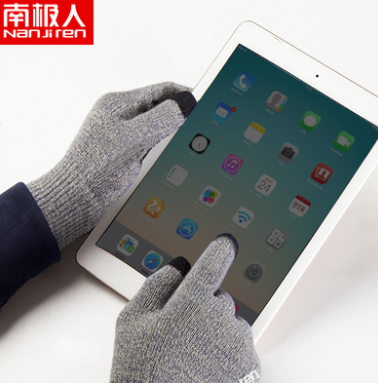 9.9元包邮！南极人 触屏加绒加厚保暖手套