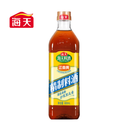 12.9元包邮！海天 海天烹饪精制料酒800ml*2瓶