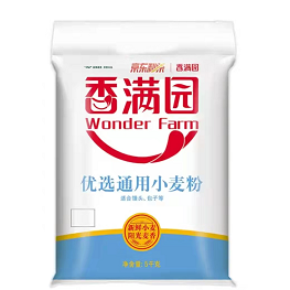 16.9元！香满园 中筋面粉 优选通用小麦粉 5kg