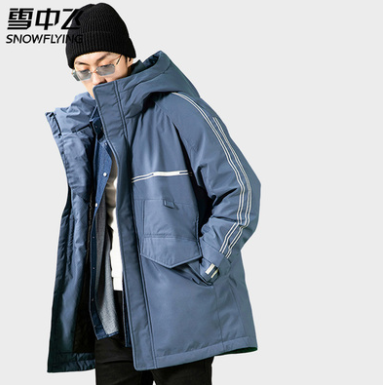 399元包邮！雪中飞 2021秋冬新款 男士工装运动中长款羽绒服