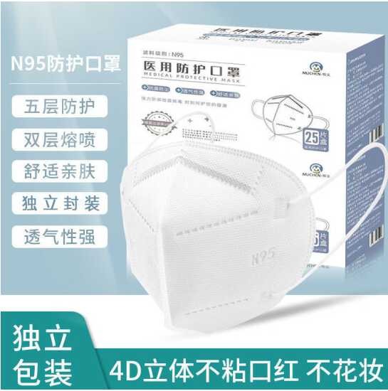1.9元包邮！N95医用防护口罩 10片