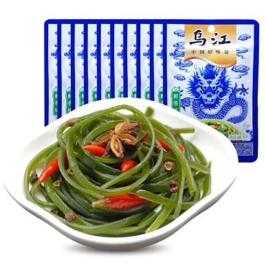 14.9元包邮！乌江 涪陵榨菜凉拌海带丝50g*15袋
