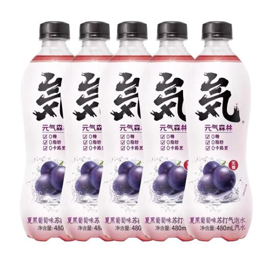 16.9元包邮！元气森林 480ml*5瓶
