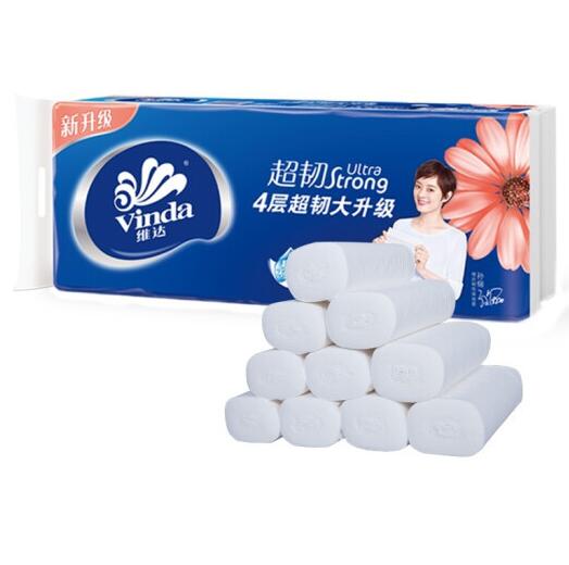 7.7元包邮！维达 无芯卷纸 4层*78g*10卷