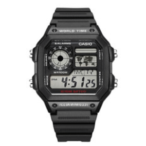 CASIO 卡西欧 Collection AE-1200WH 黑色男士手表 CASIO 卡西欧 Collection AE-1200WH 黑色男士手表