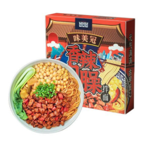 20.39元包邮！味美冠 香辣肉臊拌面六盒