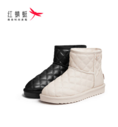 119元包邮！红蜻蜓 温暖舒适防水防滑雪地靴
