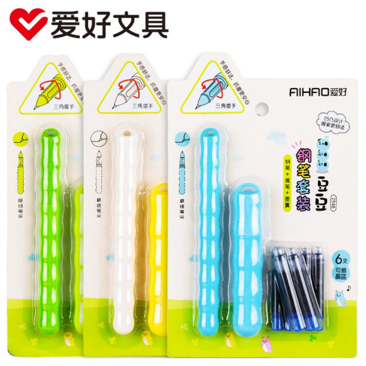 【又降2元】7.35元包邮！爱好 钢笔套装（钢笔+魔笔+6个墨囊）*3套