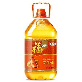 89元包邮！福临门 浓香花生油 5L