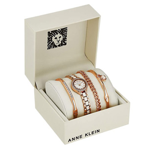Anne Klein安妮·克莱因 AK/3396WRST 施华洛世奇水晶 女士手镯手表套装 Anne Klein安妮·克莱因 AK/3396WRST 施华洛世奇水晶 女士手镯手表套装