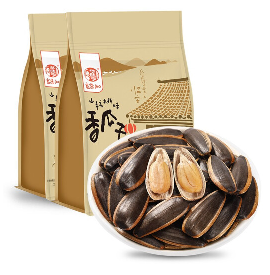 11.9元包邮！华味亨 山核桃味香瓜子500g*2袋